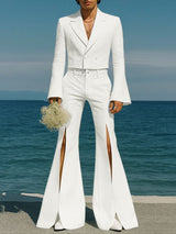 Men's Hollow Flared Casual Two Pieces Outfit SKUL36321