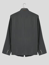 Mens Hollow Out Design Tie Long Sleeve Blazer SKUK80360