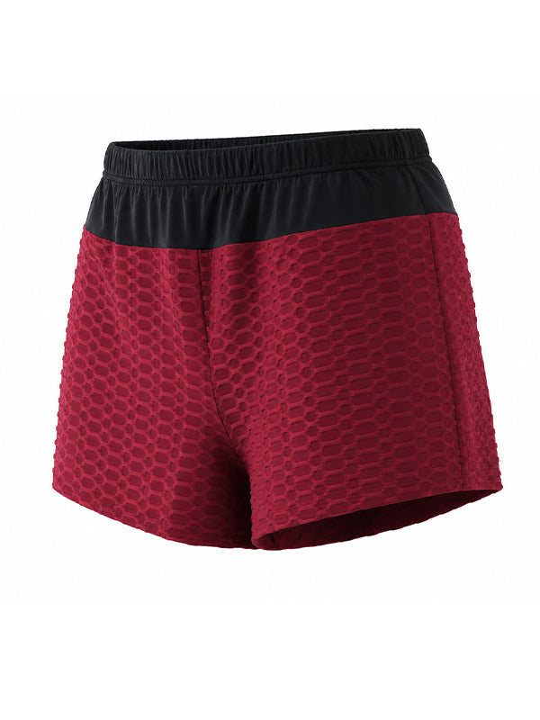 Men's High-Waisted Honeycomb Textured Scrunch Butt Short SKUL71248