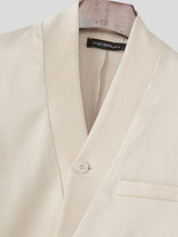 Men's Solid Color Tie Casual Long Sleeve Blazer SKUL27434