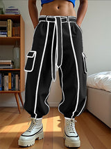 Men's Bold Stripe Colorblock Corduroy Pant SKUL24231