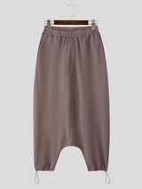 Men's Deconstructed Solid Color Drop Crotch Pant SKUL40291