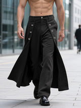 Men's Textured Corduroy Layered Design Pant SKUL29771