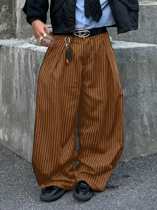 Men's Stripe Wide Leg Casual Pant SKUL28418