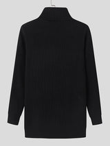 Mens Textured Stripe Long-Sleeve Sweater SKUK76156