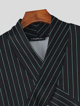 Men's Cross Design Stripe Long Sleeve T-shirt SKUL45182