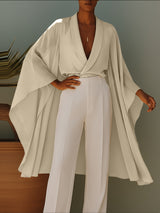 Men's Deconstructed Solid Color Loose Shirt SKUL41279