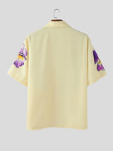 Mens Floral Print Short Sleeve Shirt SKUL16920