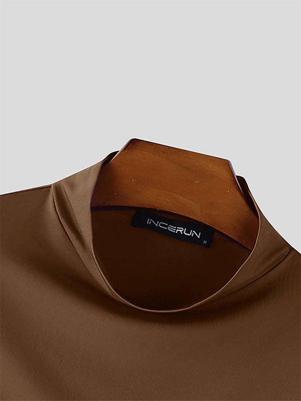 Men's Side Cut Slim Fit Long Sleeve T-Shirt SKUL22226