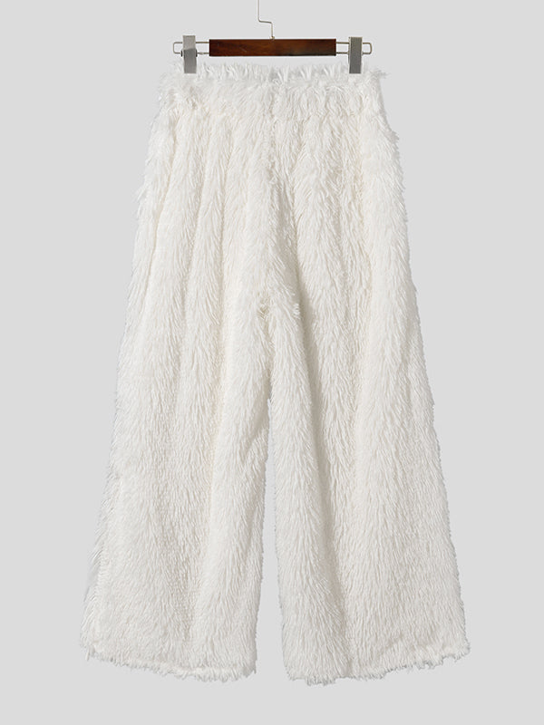 Mens Faux Fur Casual Long Pant SKUK93518