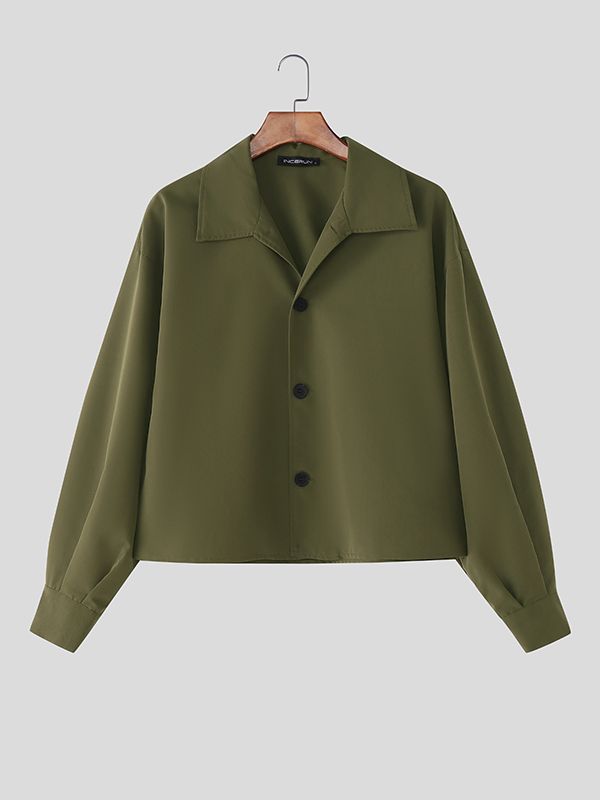 Men's Solid Color Casual Long Sleeve Jacket SKUL41271