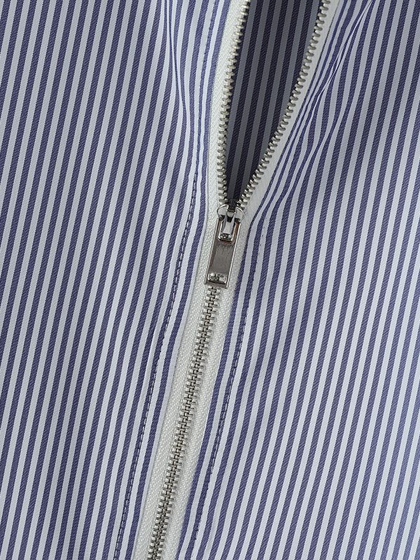 Men's Solid Color Striped Long Sleeve Jacket SKUL37702