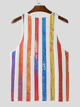Mens Colorful Striped Casual Tank SKUL15157