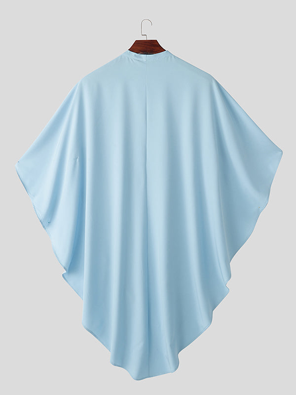 Mens Solid Color Casual Loose Cardigan SKUL06468