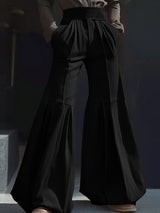 Mens Ruched Wide-Leg Casual Pant SKUK95598