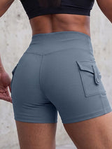 Men's Utility Ribbed High-Waisted Cargo Booty Short SKUL75676