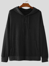 Mens Vintage Loose Fit Hooded Sweatshirt SKUK75371