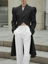 Men's Solid Color Casual Long Sleeve Blazer SKUL28369