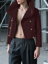 Men's Casual Metal Button Long Sleeve Jacket SKUL29606