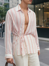 Men's Striped Casual Long Sleeve Shirt SKUL22244