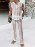 Mens Lace See Through Two Pieces Outfits SKUK57421