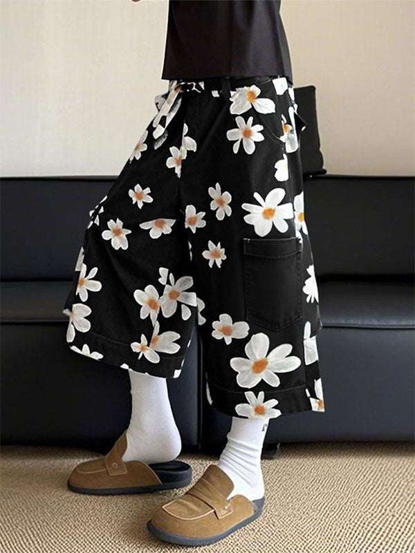 Mens Floral Print Casual Pant SKUL17876