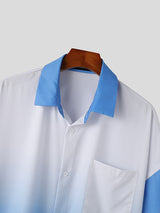 Mens Ombre Chest Pocket Drop Shoulder Shirt SKUK19730