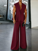 Men's Deconstructed Flared Hem Two Pieces Outfit SKUL50093