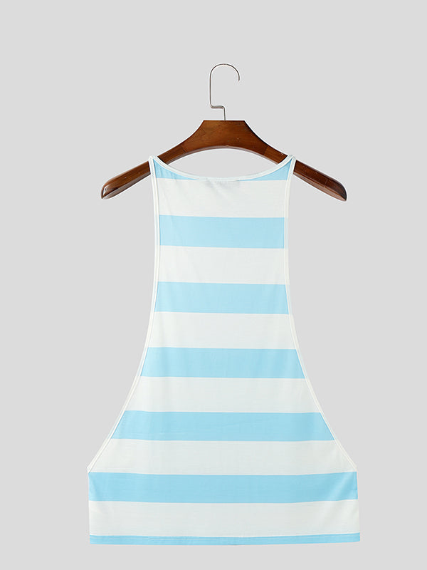 Mens Strap Stripe Casual Tank SKUL08505
