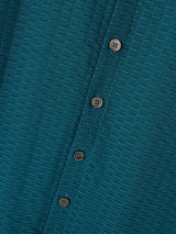 Mens Textured Stand Collar Short Sleeve Shirt SKUL02080