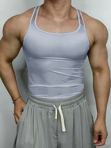 Men's O-Ring Back Detail Skinny Fit Camisole Tank SKUL50518