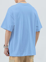 Mens Pocket Design Loose Fit Short Sleeve T-Shirt SKUK71642