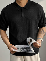 Mens Solid Color Casual Short Sleeve Shirt SKUL17951