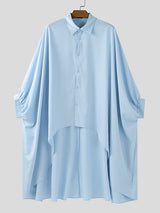 Men's Cape Style Long Sleeve Shirt SKUL37540