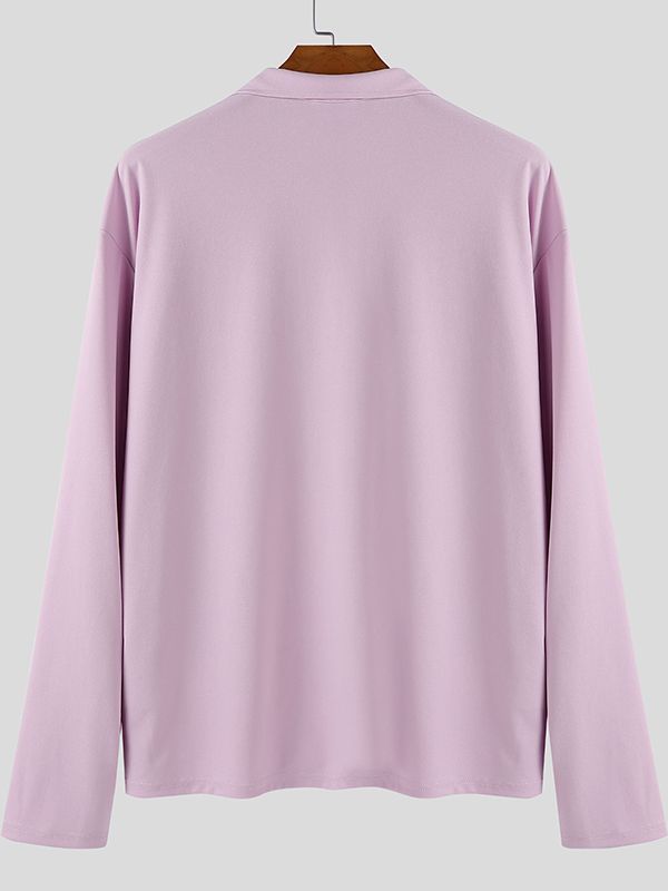 Men's Large Pocket Versatile Long Sleeve Shirt SKUL35263