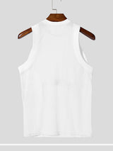 Mens Sheer Mesh Slim Fit Tank SKUL13747