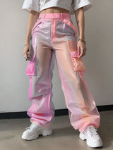 Mens Gradient Sheer Loose Casual Pant SKUL03640