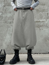 Men's Deconstructed Solid Color Drop Crotch Pant SKUL40291