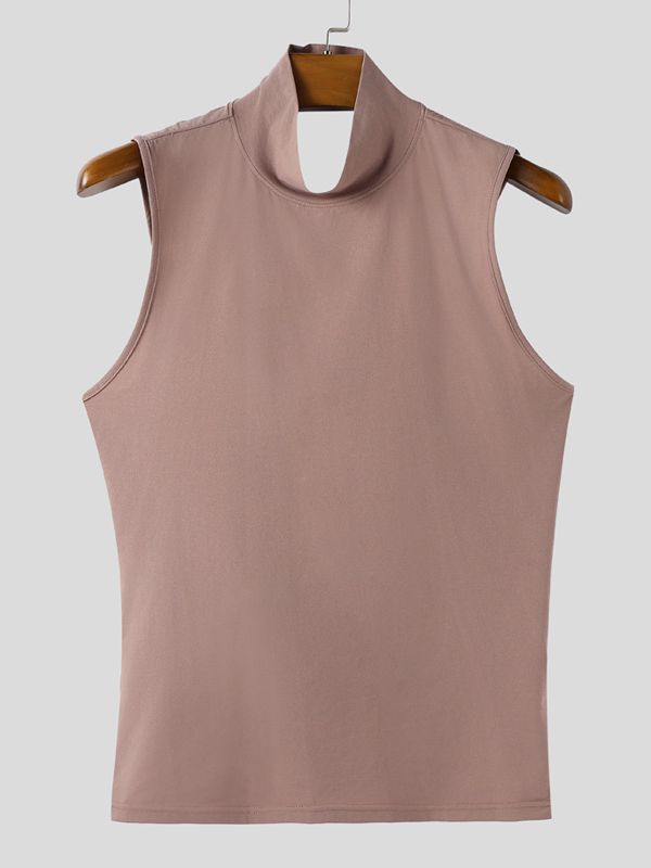 Men's Deconstructed Open Back Lace Up Tank SKUL41252