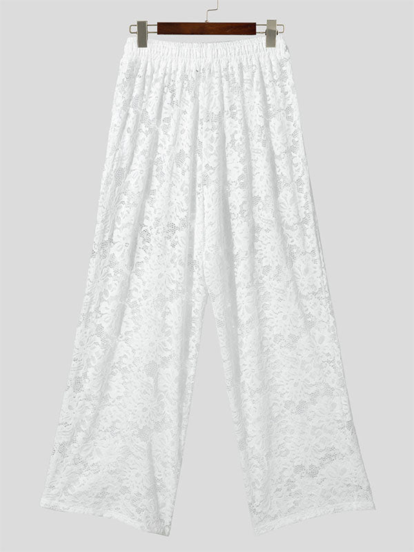 Mens Sexy Sheer Lace Pant SKUL04487