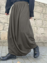 Men's Solid Color Wide Leg Casual Pant SKUL22805