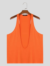 Mens Sexy Deep U-Neck Sleeveless Tank SKUK65091