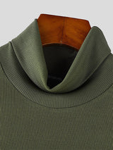 Mens Solid Textured Fitted Sleeveless Tank SKUL04308