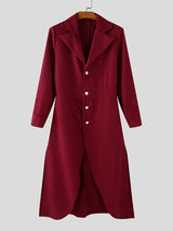 Men's Solid Color Casual Long Sleeve Coat SKUL28497