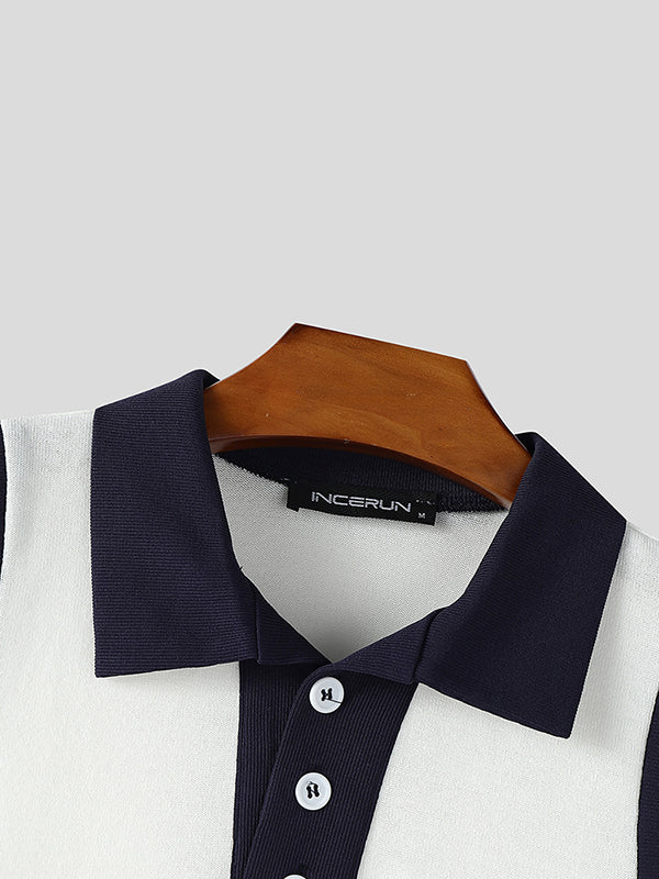 Mens Preppy Style Colorblock Casual Tank SKUL13331