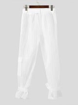 Mens Casual Striped See-Through Pant SKUK62925