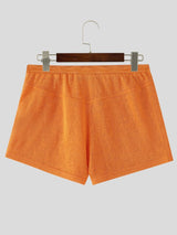 Men's Beach Vacation Drawstring Elastic Waist Beach Gym Casual Short SKUL66983