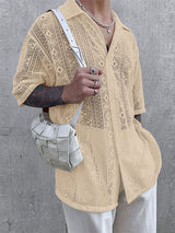 Mens Sheer Mesh Short Sleeve T-Shirt SKUL19118