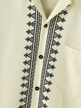 Mens Casual Cuban Collar Short Sleeve Shirt SKUL11569