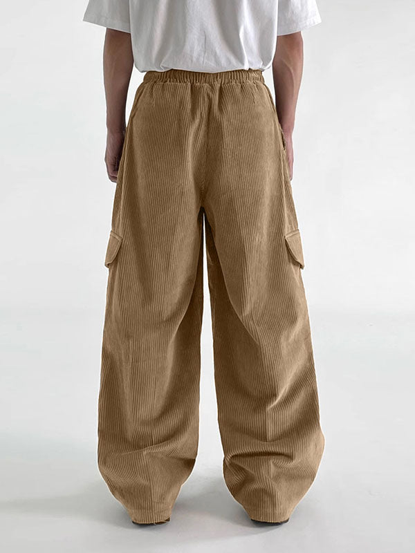 Mens Corduroy Cargo Casual Pant SKUK95563